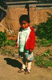 Osierocona Linda z Coripata w Boliwii