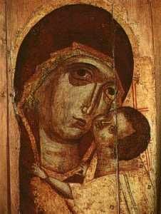 Togska ("podkubeska") ikona Matki Boej, XIV w.