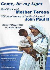 Beatyfikacja Matki Teresy z Kalkuty - Matka Teresa z Kalkuty z maym dzieckiem na rku