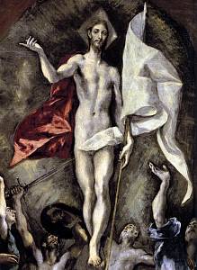 El Greco, Zmartwychwstanie, detal, 1596-1600, Museo del Prado, Madryt
