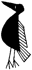 Ptak. Grafika afrykaska